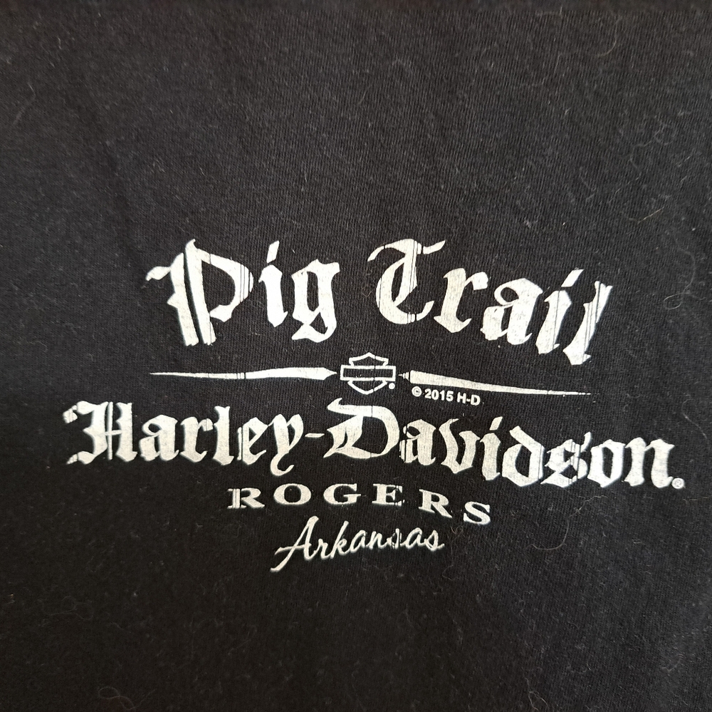 Harley Davidson Mesh Yoke T-shirt Size Large - Picture 5 of 6